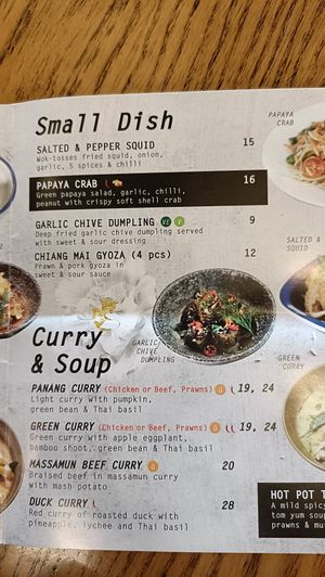 Smalls Menu at Kinn Thai in East Maitland
