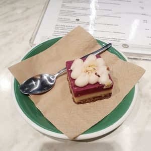 Vegan Berry & Lemon slice at The Green Room in East Maitland
