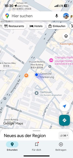 this is the excact location   at Su Shan Mian 素山面素食 - 雅仕苑店 in Chengdu