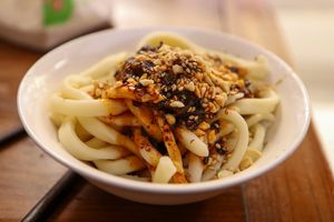 noodles at Su Shan Mian 素山面素食 - 雅仕苑店 in Chengdu
