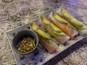 Summer rolls at T-Pub in Ninh Binh
