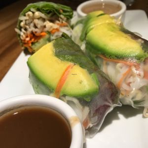avocado rolls at Lotus Cafe in Kailua Kona