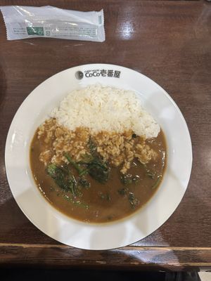 Spinach curry.  at CoCo Ichibanya - Karasuma Gojo in Kyoto