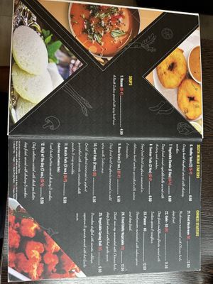 Eine riesige Auswahl in der Speisekarte. Mit Sicherheit für jeden eine Köstlichkeit.  at Saravana Bhavan in The Hague