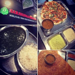 Biggest vega & vegan menu ever! at Saravana Bhavan in The Hague