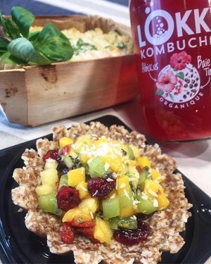 Raw tart Vegan at Biogstore in Nice