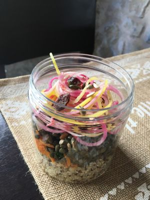 Salad Jar to take away at Biogstore in Nice