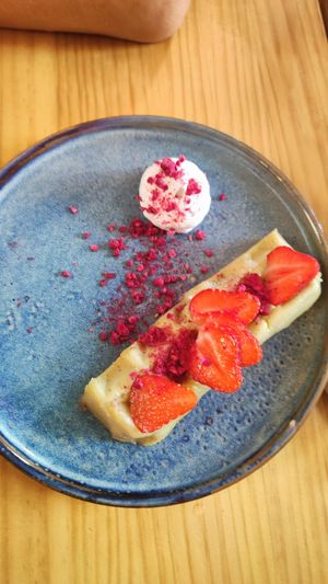 Cheesecake at Avocado Love in Madrid