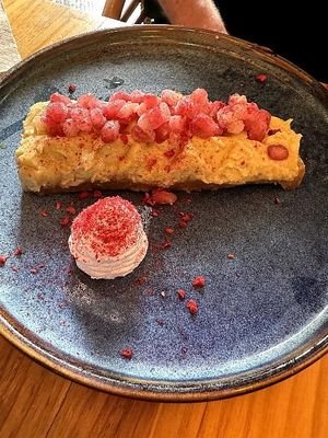 Cheesecake at Avocado Love in Madrid