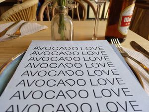 The menu at Avocado Love in Madrid