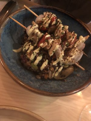 Brochetas  at Avocado Love in Madrid