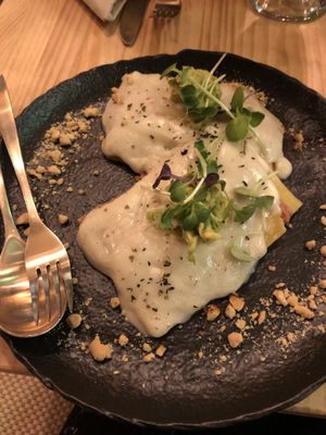Lasaña at Avocado Love in Madrid