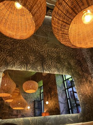 Fun decor at Avocado Love in Madrid