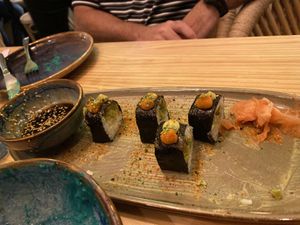 Broccoli sushi  at Avocado Love in Madrid