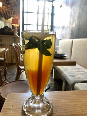 Mint lemonade at Avocado Love in Madrid