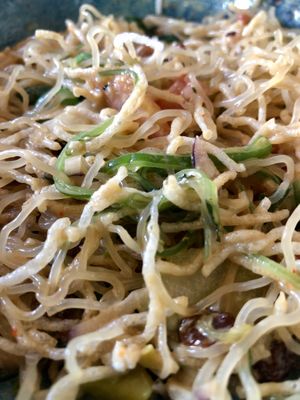 Two-texture noodles - after stirring (main) at Avocado Love in Madrid