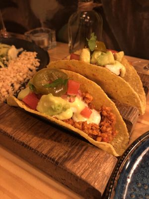 Tacos at Avocado Love in Madrid