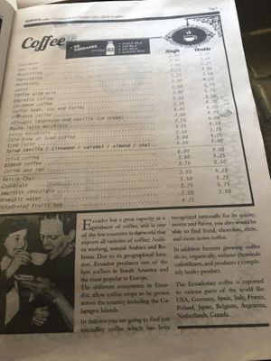   at Atavico Cafe in Quito