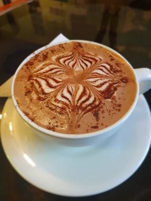 Hot Chocolate with Soya Milk at Atavico Cafe in Quito