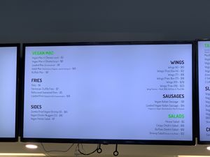 Menu board at Refocused in Baltimore