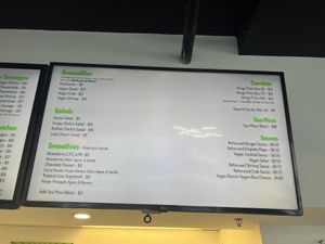 Menu #2  at Refocused in Baltimore