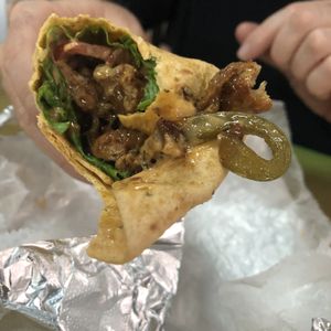 Cheesesteak wrap  at Refocused in Baltimore