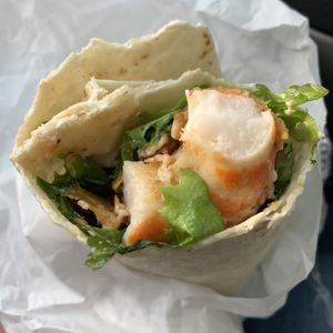 Shrimp wrap at Refocused in Baltimore