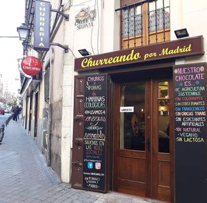 Entrance at Churreando in Madrid