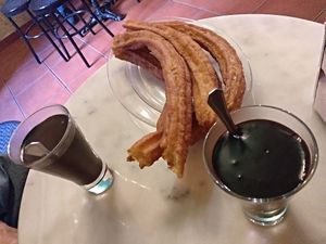 Porras at Churreando in Madrid