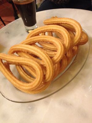 Churros and chocolate at Churreando in Madrid