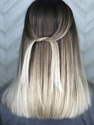 Icy blonde at Scisters Salon in La Mesa
