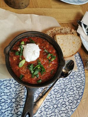 Shashuka (vegetarisch, 10,50€) at Wilma Wunder in Dusseldorf