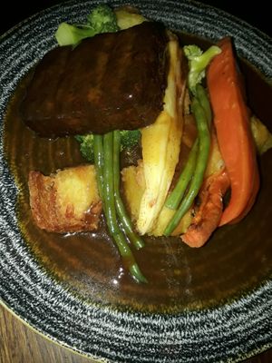 Roast with veg  at Inn on the Pond in Redhill