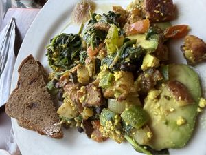 Harvest Hash (Portobello/tofu)  at Bluegrass Grill in Chattanooga