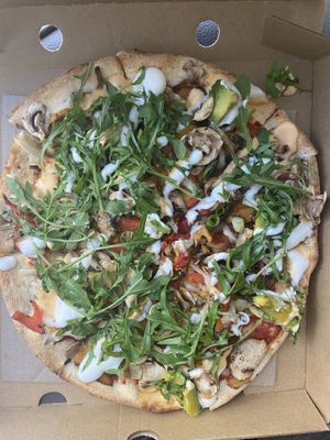   at Crust Gourmet Pizza Bar in Pyrmont