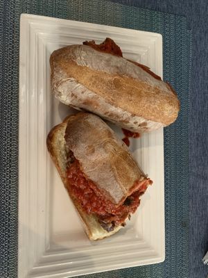 vegan meatball sub   at Filoncino Cafe in Staten Island