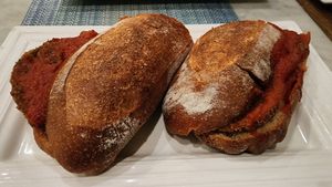 Eggplant parm at Filoncino Cafe in Staten Island