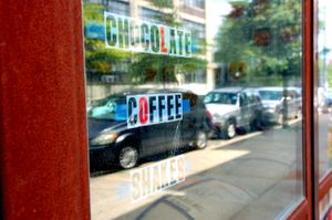 Offers packaged goods and coffee  / hot chocolate. at FINE & RAW in Brooklyn