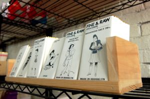 Assortment of raw chocolates to purchase. at FINE & RAW in Brooklyn