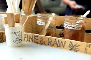 From the cafe. at FINE & RAW in Brooklyn