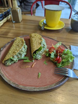 Taquitos veganos at Vegano De Altura in Quito