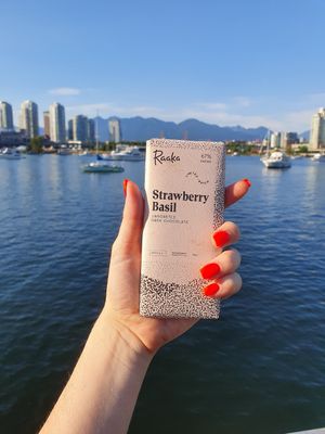 Strawberry basil at Raaka Chocolate in Brooklyn