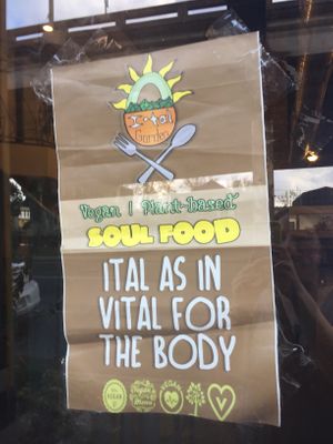 Soul food 🌱 at I-tal Garden in New Orleans