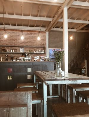 Clean, beautiful decor  at Bodhi Nava in Yangon