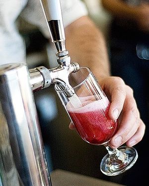 sparkling vinegar at Plenty in Oakland