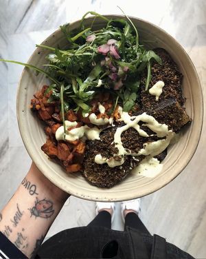 One of our vegan bowls at Kalos Coffee & Luncherie in Luxembourg City