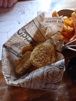 Nuggets veganos at Tintoreria Hamburgueseria in Ribes De Freser