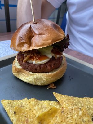 Hamburguesa vegetariana  at Tintoreria Hamburgueseria in Ribes De Freser