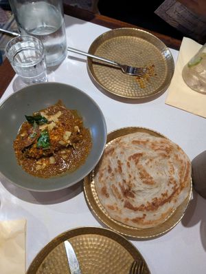 Roti and "bone marrow" at Hoppers - Covent Garden in London
