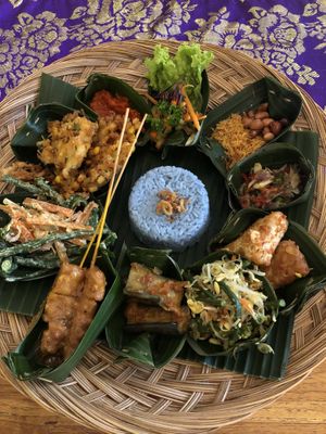 nasi campur  at Sun Sun Warung in Ubud